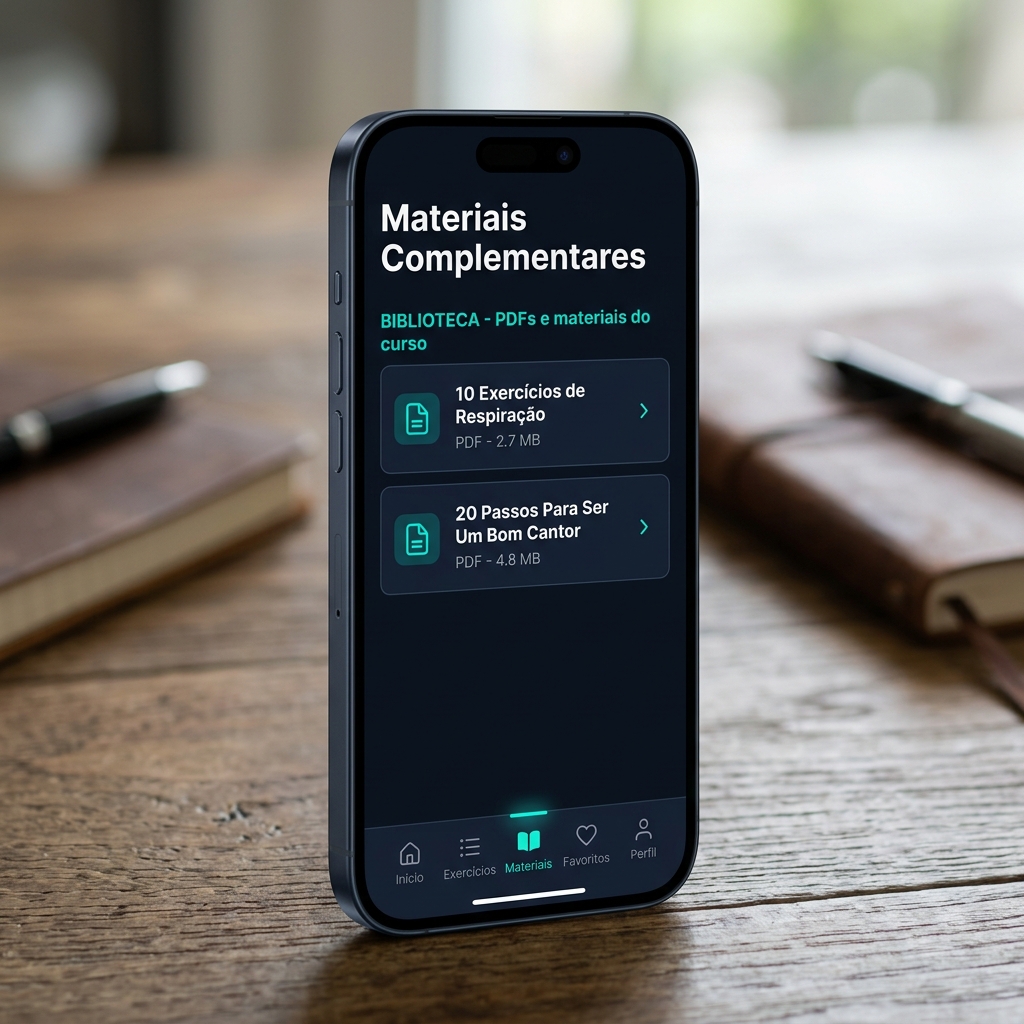 Tela de materiais PDF